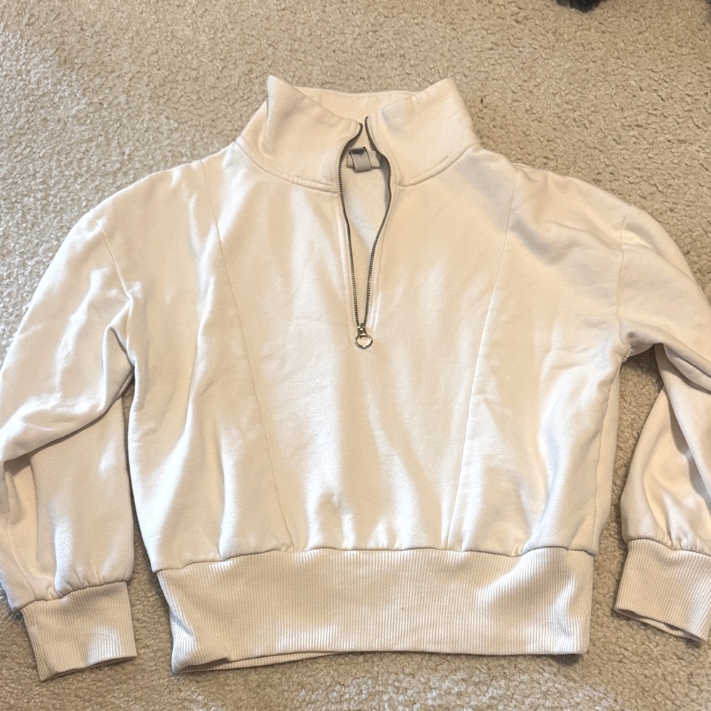 A New Day Cream Quarter-Zip Pullover